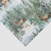 Rustikale Weihnachtswildjagd im Wald Dekoupage Seidenpapier (Detail)