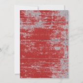 Rustikale Weihnachtszeit-Party Einladung (Rückseite)