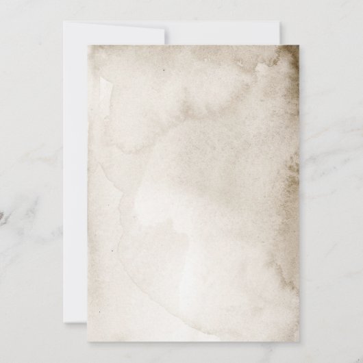 Rustikale Weihnachtszeit-Party Einladung (Rückseite)