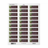 Rustikale Weihnachtszeit-Rücksendeadresse (Vorne)