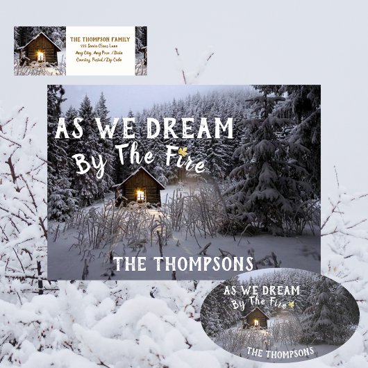 Rustikale Weihnachtszeit-Rücksendeadresse