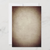 Rustikale Weinbauhochzeit RSVP Einladung (Rückseite)