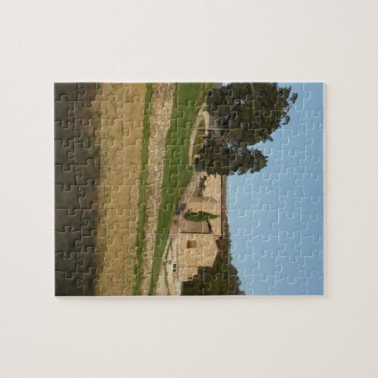 Rustikale Weinbaulandschaft, Toskana, Italien, Gol Puzzle (Horizontal)