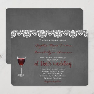 Rustikale Weinberg-Hochzeit - individuelle Einladu Einladung