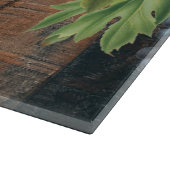 Rustikale Weinberge Holz & Trauben Schneidebrett (Ecke)