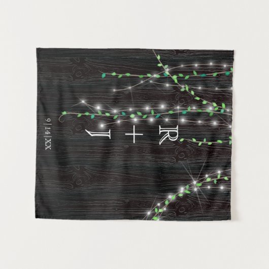 Rustikale Weinberge und Lichter - Hintergrund für  Wandteppich (Vorderseite (Horizontal))