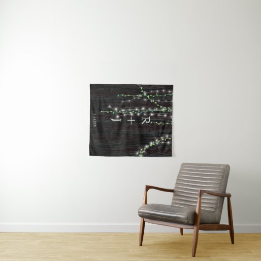 Rustikale Weinberge und Lichter - Hintergrund für  Wandteppich (Beispiel (Horizontal))