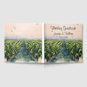 Rustikale Weinberge Zielort Italien Hochzeit Gästebuch (Voll)