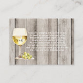 Rustikale Weinflaschen mit Brautparty Begleitkarte (Vorderseite)