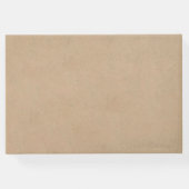 Rustikale Weingüterhochzeit Gästebuch (Rückseite)