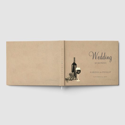 Rustikale Weingüterhochzeit Gästebuch (Voll)