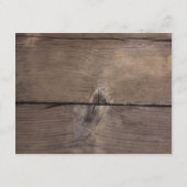 Rustikale Weinkarte Empfang Begleitkarte (Rückseite)