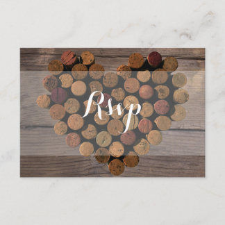 Rustikale Weinkarte UAWG und Speisekarte RSVP Karte