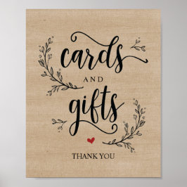 Rustikale Weinkeller Hochzeitskarten und Geschenke Poster