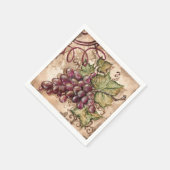 Rustikale Weinkeller Serviette (Ecke)