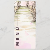 Rustikale Weinkellerei-Hochzeit Inspiriert Menükarte (Rückseite)