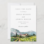 Rustikale Weinkellerei Hochzeit Save The Date (Vorderseite)