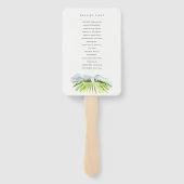 Rustikale Weinkellerei Hochzeitsprogramm für Weinb Fächer (Rückseite)