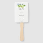 Rustikale Weinkellerei Hochzeitsprogramm für Weinb Fächer (Vorderseite)