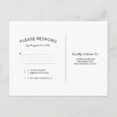 Rustikale Weinkellerei Rosa Blumenleuchten Hochzei Einladungspostkarte (Rückseite)