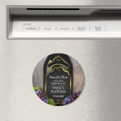 Rustikale Weinkellerei Save the Date Hochzeit Magnet (In Situ (Geschirrspüler))