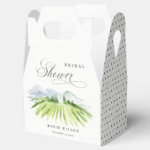 Rustikale Weinkellerei Weinberg Brautparty Geschenkschachtel (Geöffnet)