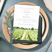 Rustikale Weinkellerei Weinberg Jährliches Jubiläu Dankeskarte