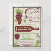 Rustikale Weinkellner Polterabend Einladungen (Vorderseite)