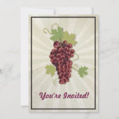 Rustikale Weinkellner Polterabend Einladungen (Rückseite)