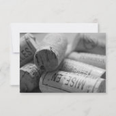 Rustikale Weinkultur Weinberg Einladung (Rückseite)