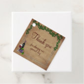 Rustikale Weinreben Burgund Wein Hochzeit Vielen D Geschenkanhänger (Beispiel)