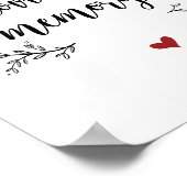 Rustikale Weinreben im Gedächtnis, Gedenkstätte Poster (Ecke)