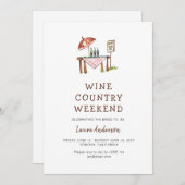 Rustikale Weinroute Mendrisiotto Einladung (Vorne/Hinten)