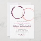 Rustikale Weinstöcke 50. Hochzeitstag Einladung (Vorderseite)