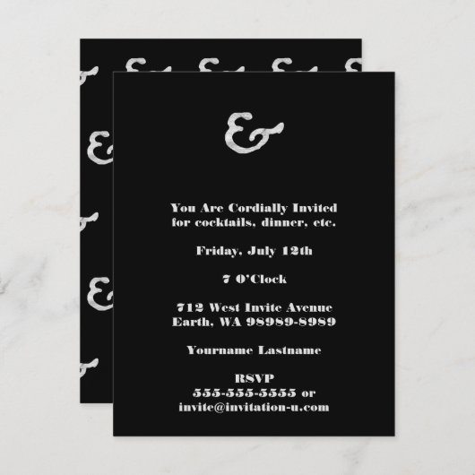 Rustikale Weißbrietterpresse Einladung (Vorne/Hinten)