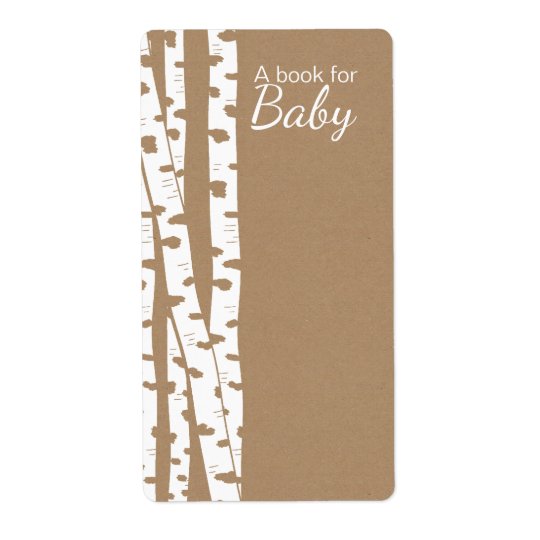 Rustikale weiße Birken-Baum-Baby-Buch-Umbauten