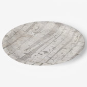 Rustikale weiße Birkenbäume Pappteller (Schrägansicht)