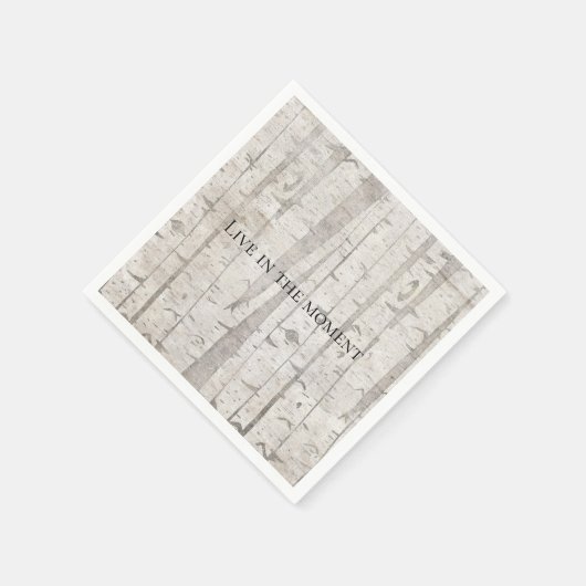 Rustikale weiße Birkenbäume Serviette (Ecke)