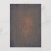 Rustikale weiße Blume Hochzeitsdetails Begleitkarte (Rückseite)