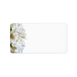 Rustikale weiße Blume - Labels Adressaufkleber