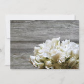 Rustikale weiße Blume Paare Dusche Einladungen (Rückseite)