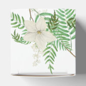 Rustikale, weiße, grüne Aquarellfarben-Goldhochzei Geschenkschachtel (Oben)