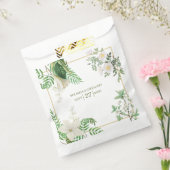 Rustikale, weiße, grüne Aquarellfarben-Goldhochzei Geschenktütchen (Versiegelt)