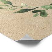 Rustikale weiße Kürbis Babydusche Begrüßungszeiche Poster (Ecke)