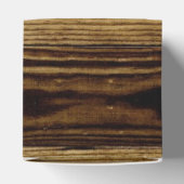 Rustikale weiße Spitze auf Holz rustikale Hochzeit Geschenkschachtel (Oben)