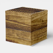 Rustikale weiße Spitze auf Holz rustikale Hochzeit Geschenkschachtel (Rückseite)