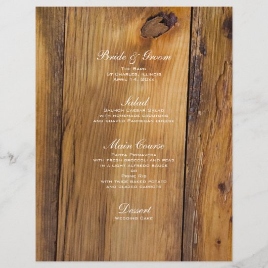 Rustikale weiße Tulpen im Mason Jar Barn Wedding M (Rückseite)