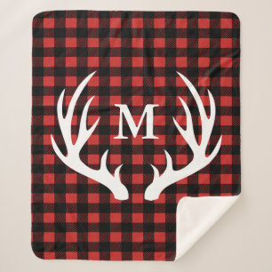 Rustikale Weißhirschgewächse & Buffalo Karo Karier Sherpadecke