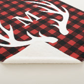 Rustikale Weißhirschgewächse & Buffalo Karo Karier Sherpadecke (3/4)