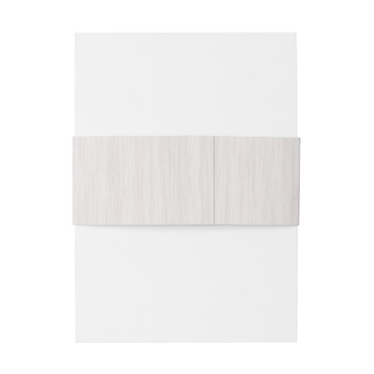 Rustikale Weißholzhochzeit Einladungsbanderole (Rückseitenbeispiel)